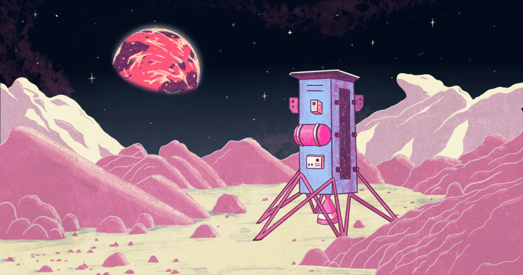 Building a Data Center on the Moon